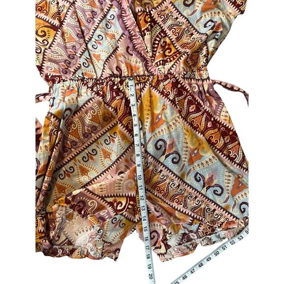 Industry Republic Clothing Geometric 100% Cotton Romper In Aztec Multi Large - Picture 10 of 10